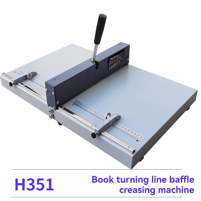 Indentation Machine Manual A3+A4 Thick Paper Folding Machine, Bid Binding Cover Indentation Flipping Line, Spine Line H460 H351