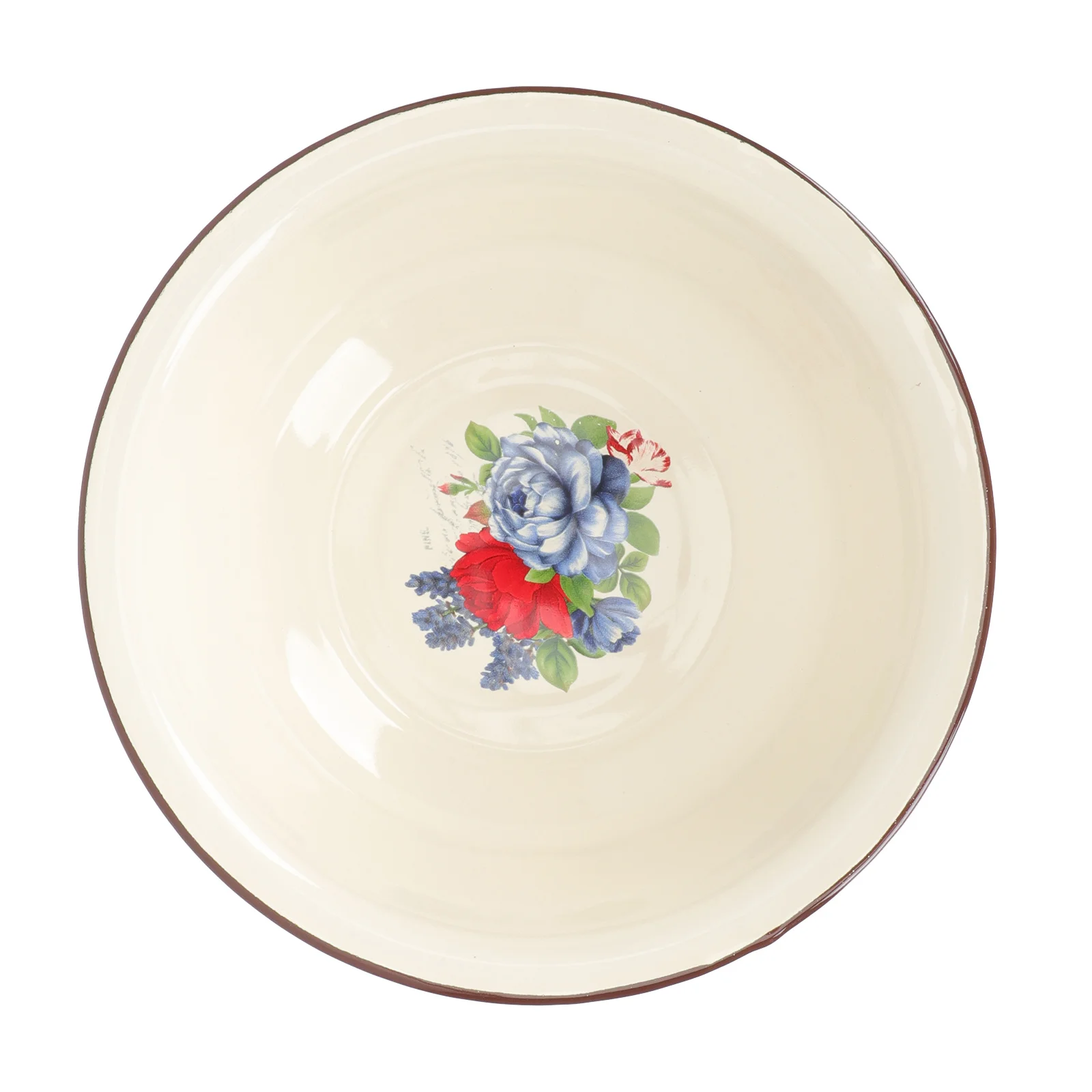 

Enameled Basin Enamel Food Storage Bowl Practical Home Kitchen Gadget Thickened Multipurpose Wash Vegetables Fruit