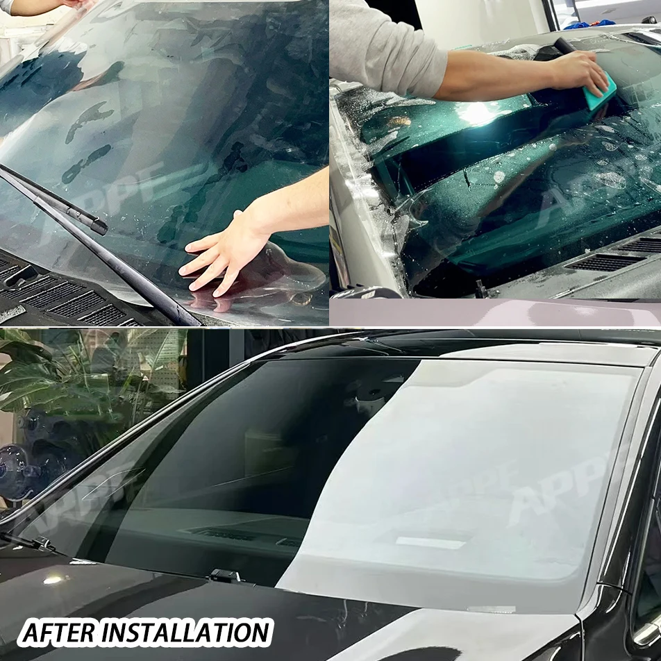 Green Metal Solar Car Window Tint Film Self-adhesive Vinyl Wrap Explosion Proof Glass Film