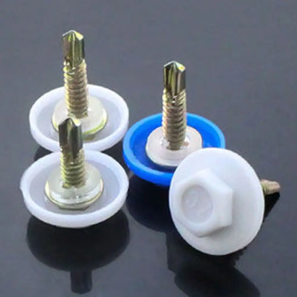 Waterproof Hexagonal Screw Cap Plastic Snap On Screw Cover Dust Proof 8mm/9mm Drill Tail Screw Cover