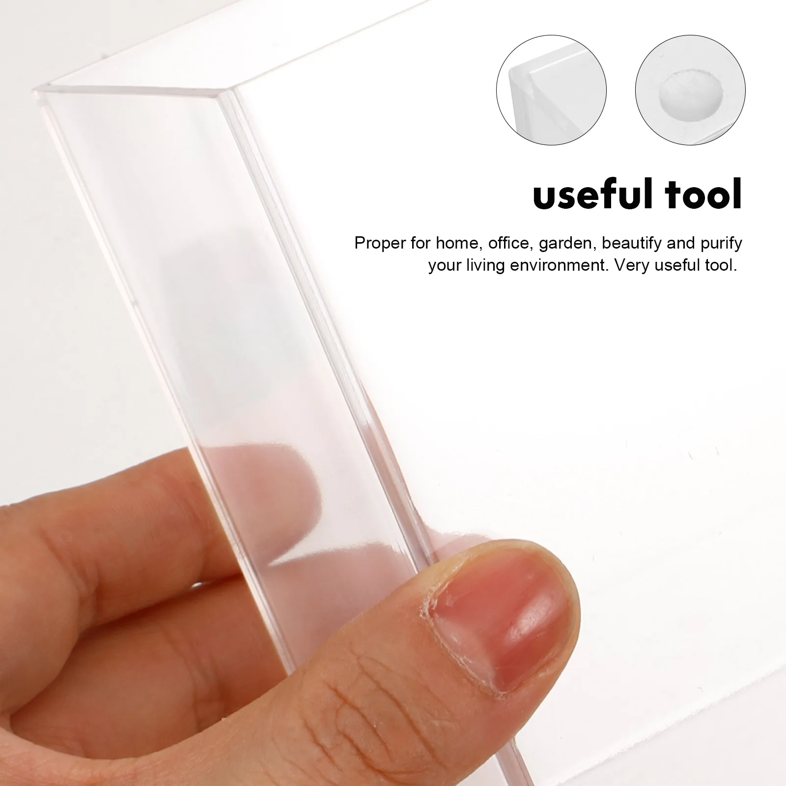 

Rimless Cube Transparent Bowl Betta Guppies Small Aquarium Desktop Household Decor Office Use Multi-Function Glass