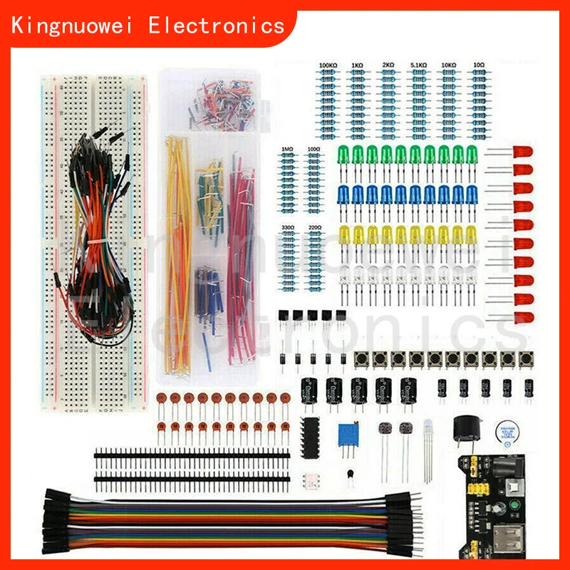 Imagem -02 - Diy Projeto Starter Kit para Arduino Uno r3 Conjunto de Componentes Eletrônicos 830tepilboard Breadboard Diy