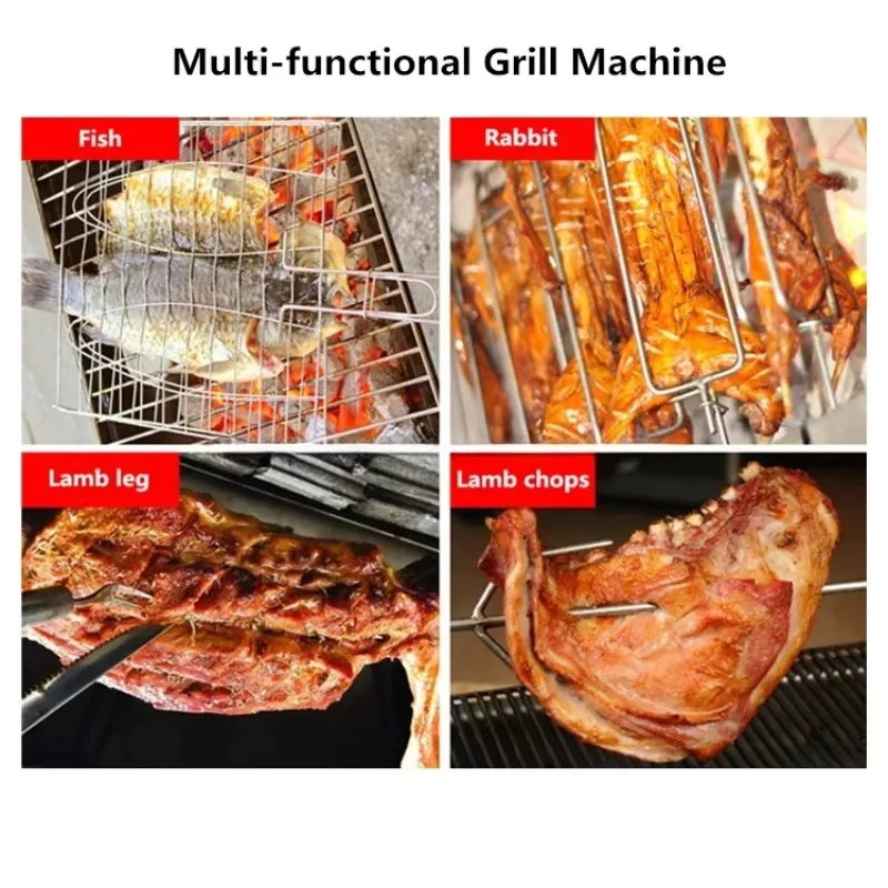 Grill Machine for Chicken Leg Grilled Chicken wings Roast Machine Whole Lamb Chicken BBQ Grill for Fish Pig Sheep Customized