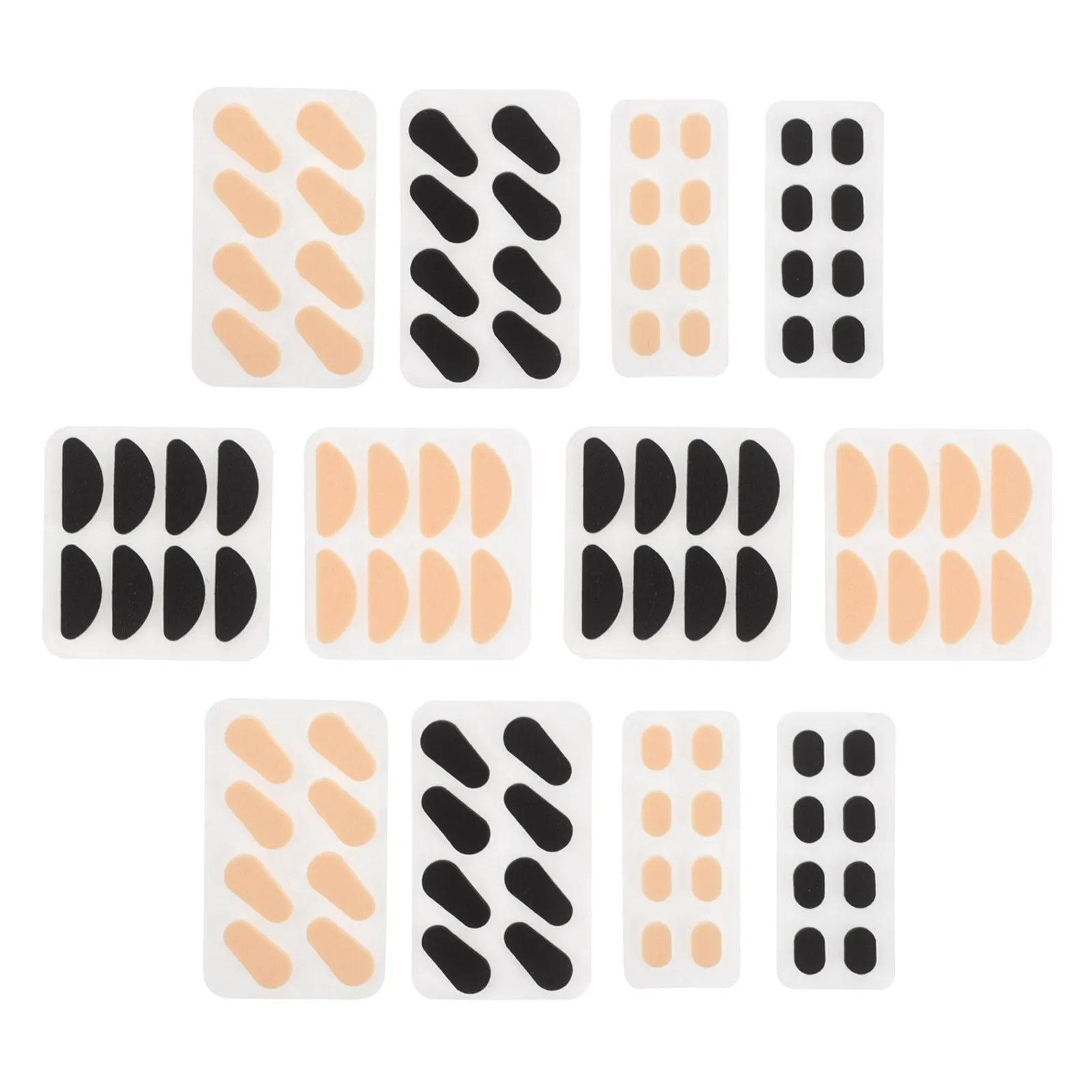 96pcs Eyeglass Nose Pads 1.5Mm Soft Eva Sponge Anti-Slip Adhesive Cushions For Glasses Replacement Eye Protection Accessories