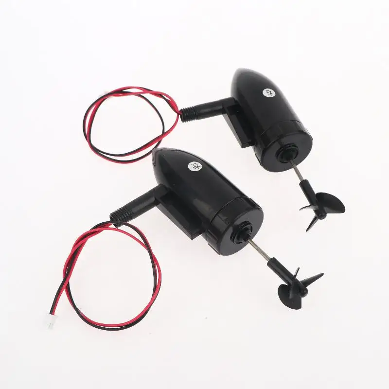 1 Set Waterproof Propeller 7.4V 12V Underwater Thruster 390 Brushed Motor Engine With 3-Blades Propeller For RC Bait Boat Parts