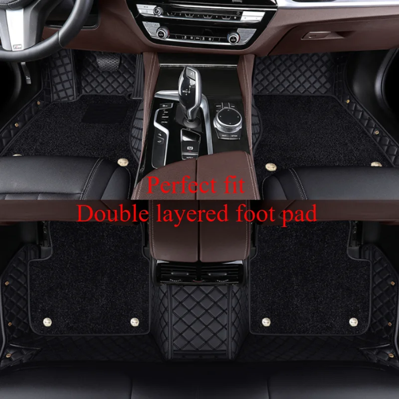 

Custom Double Layered Color Car Floor Mats for Alfa Romeo Giulia 2015-2021 Stelvio 2016-2021 Interior Car Accessories