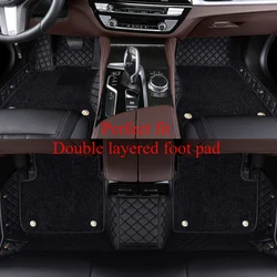 Custom Double Layered Color Car Floor Mats for Toyota Camry 2012-2017 Camry Hybrid 2018-2023 2006-2011 Interior Car Accessories