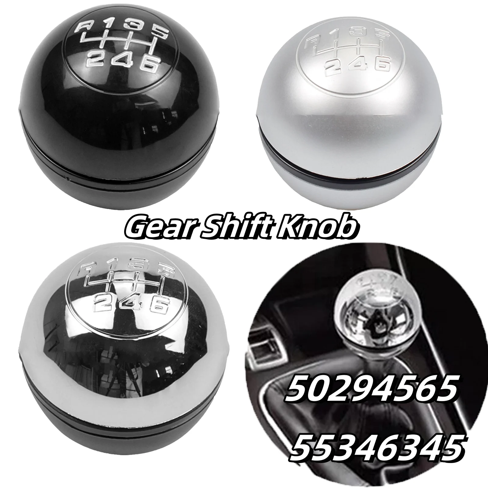 6 Speed Car Gear Shift Knob Handball Shift Knob Lever Gear Shifting For Alfa For Romeo For Giulietta 2010-18 50294565 55346345