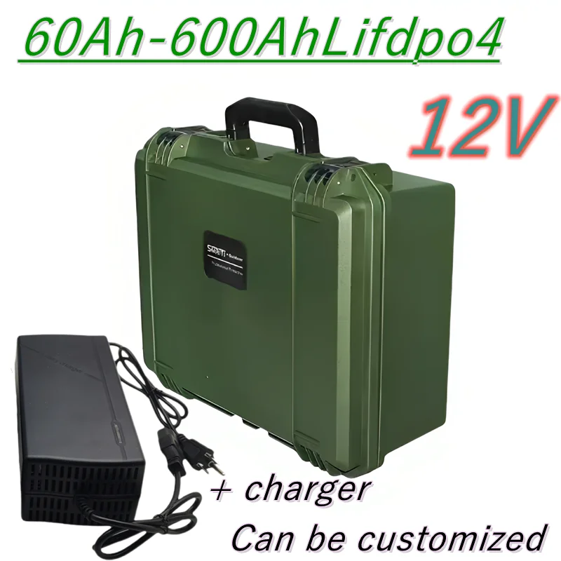 

12V 80Ah 100AH 150AH 300Ah 400AH 500Ah 600Ah Lifepo4 lithium battery bluetooth BMS Power Supply for inverter fishing boat