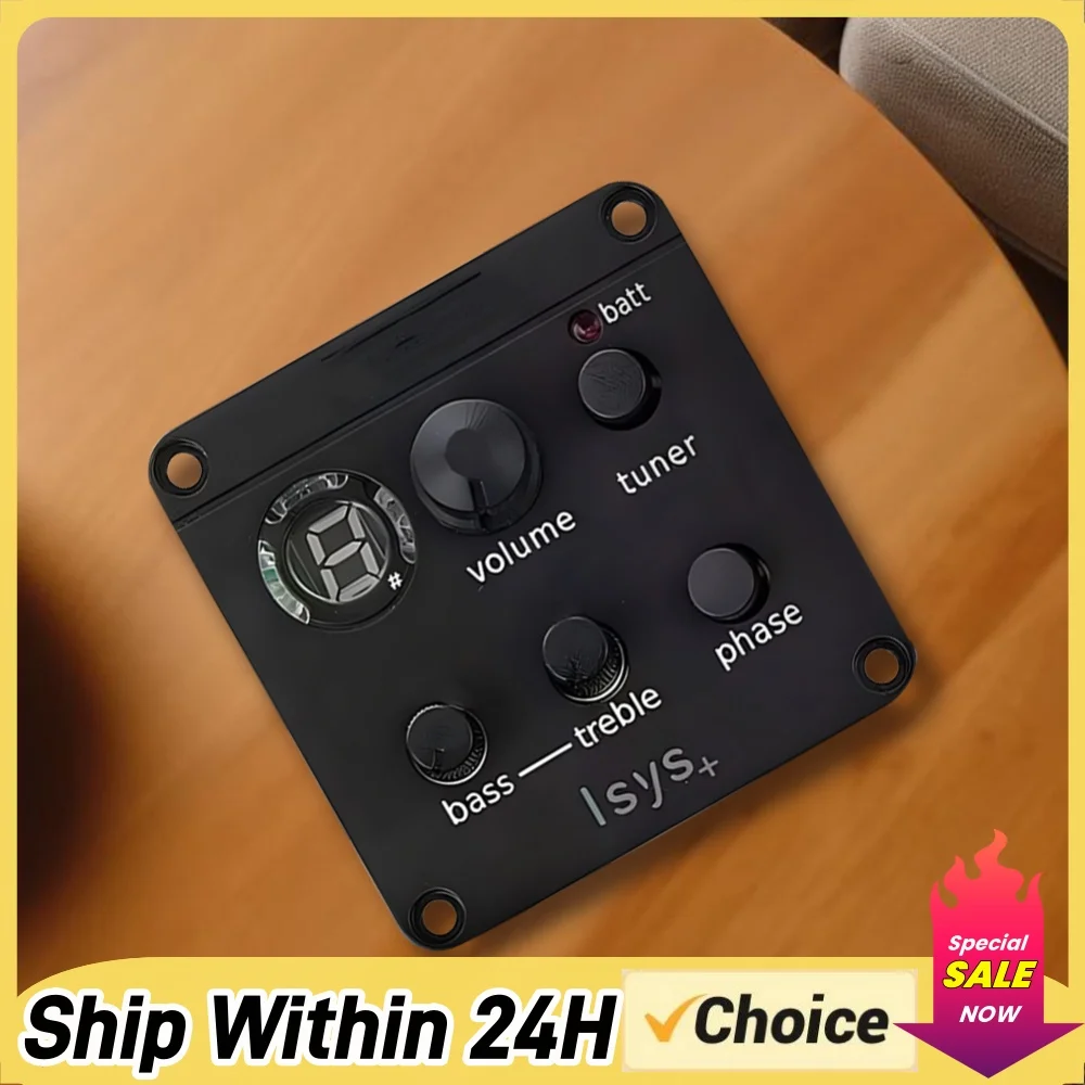 Acoustic Guitar Pickup Acoustic Guitar Preamp Classic Acoustic Guitar EQ Tuner Piezo Pickup for Fishman ISYS+ Accessories