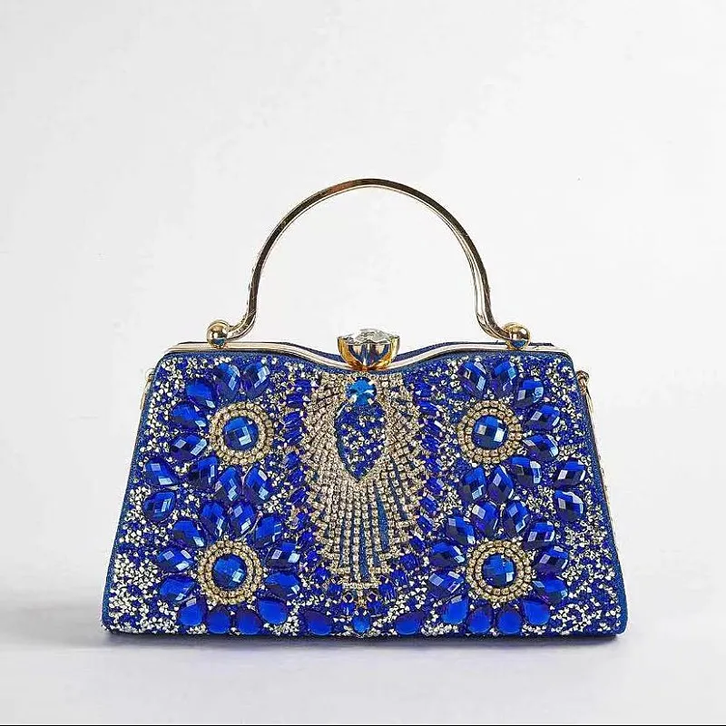 -Border New Arrival Women's Bag-Border Evening Bag Shiny Banquet Clutch Socialite Dress Evening Bag