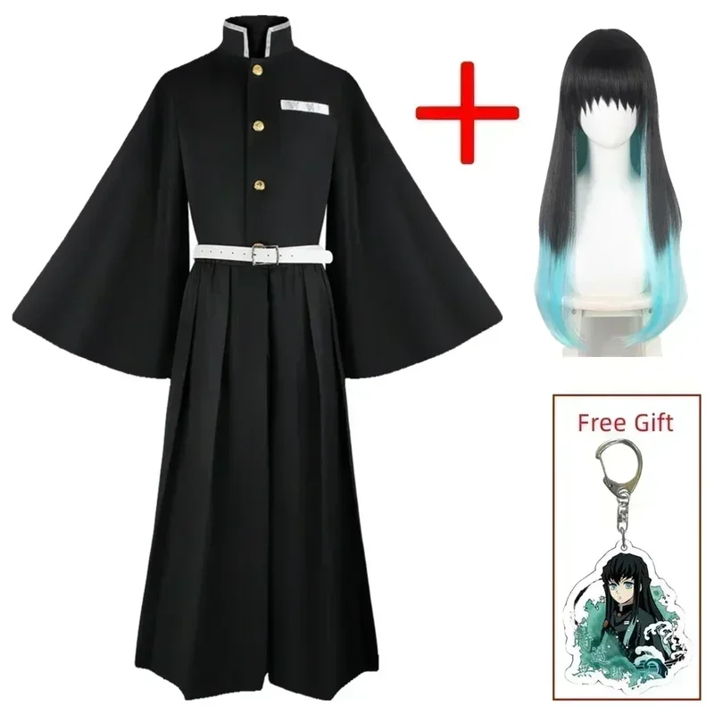 Aime Tokitou Muichirou Cosplay Costume Demon Slayer Cosplay Kimetsu Yaiba Kisatsutai Uniform Wig Halloween Costume For Woman