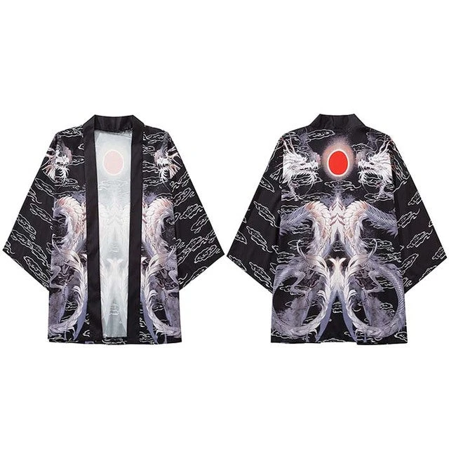 ZENJIRO KIMONO الرجال الصيف قصيرة الأكمام قميص مطبوع موضة الاتجاه الوطني Harajuku ريترو سترة كيمونو الصيف اليابانية #5