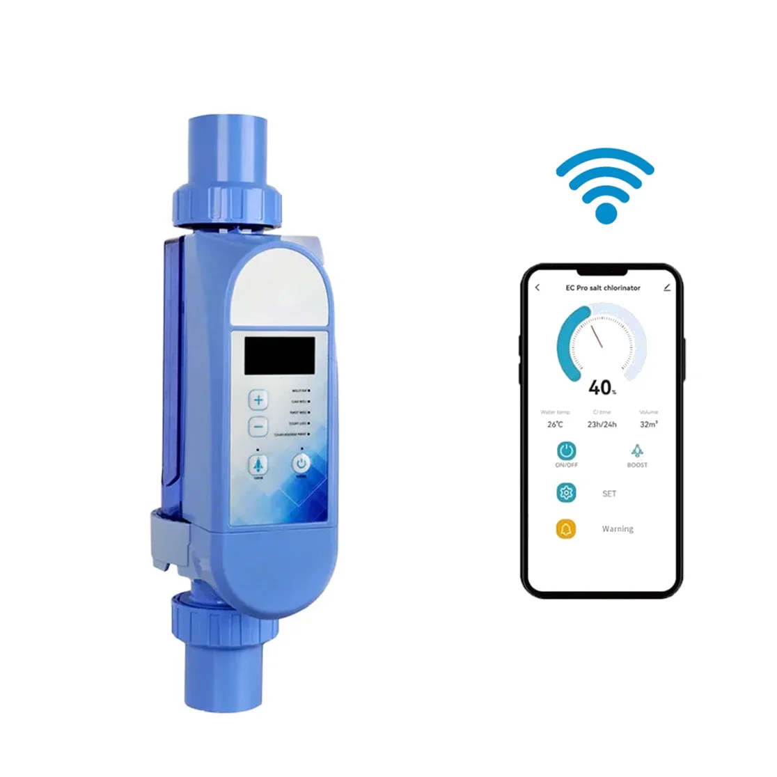 Pool tools & accessories  APP Control salt chlorine generator salt chlorine machine Salt Chlorinator above ground pool