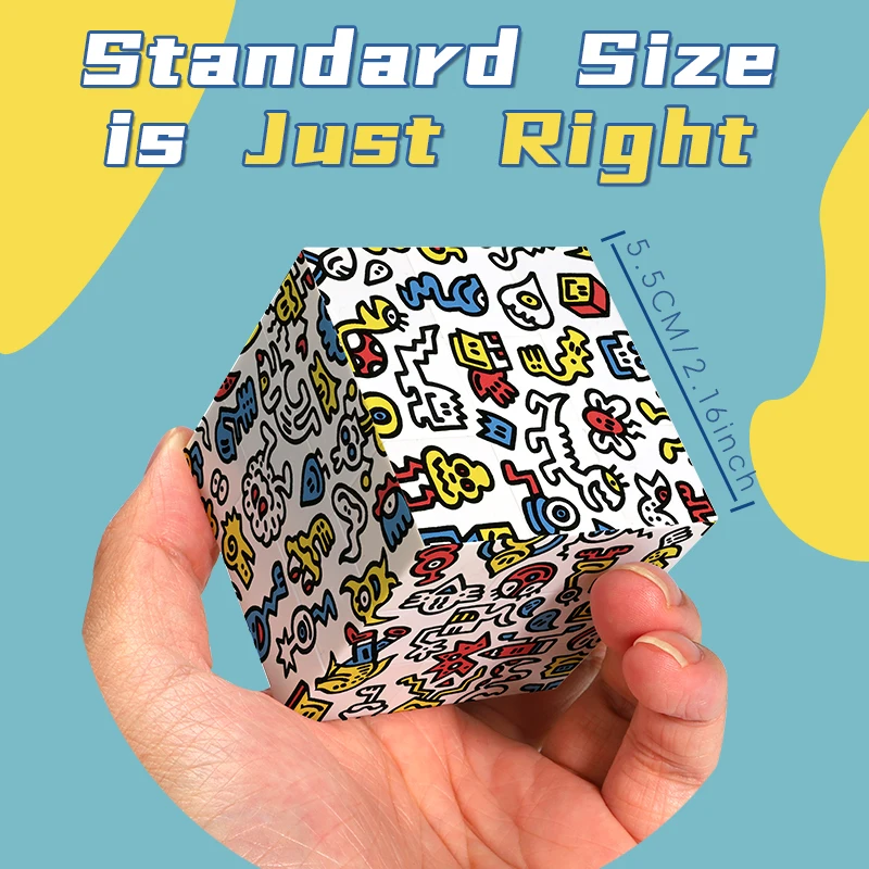 Cube de graffiti, cube magique 3x3, cube de vitesse 3x3x3, jouets adaptés aux enfants et aux adultes, cadeaux pour événements de fête, souvenirs de collection