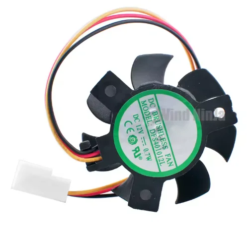 

For Soft Router Industrial Computer CPU DFS401012L 37mm Diameter Cooling Fan DC12V 0.7W 3pin Pitch 25x25x25mm