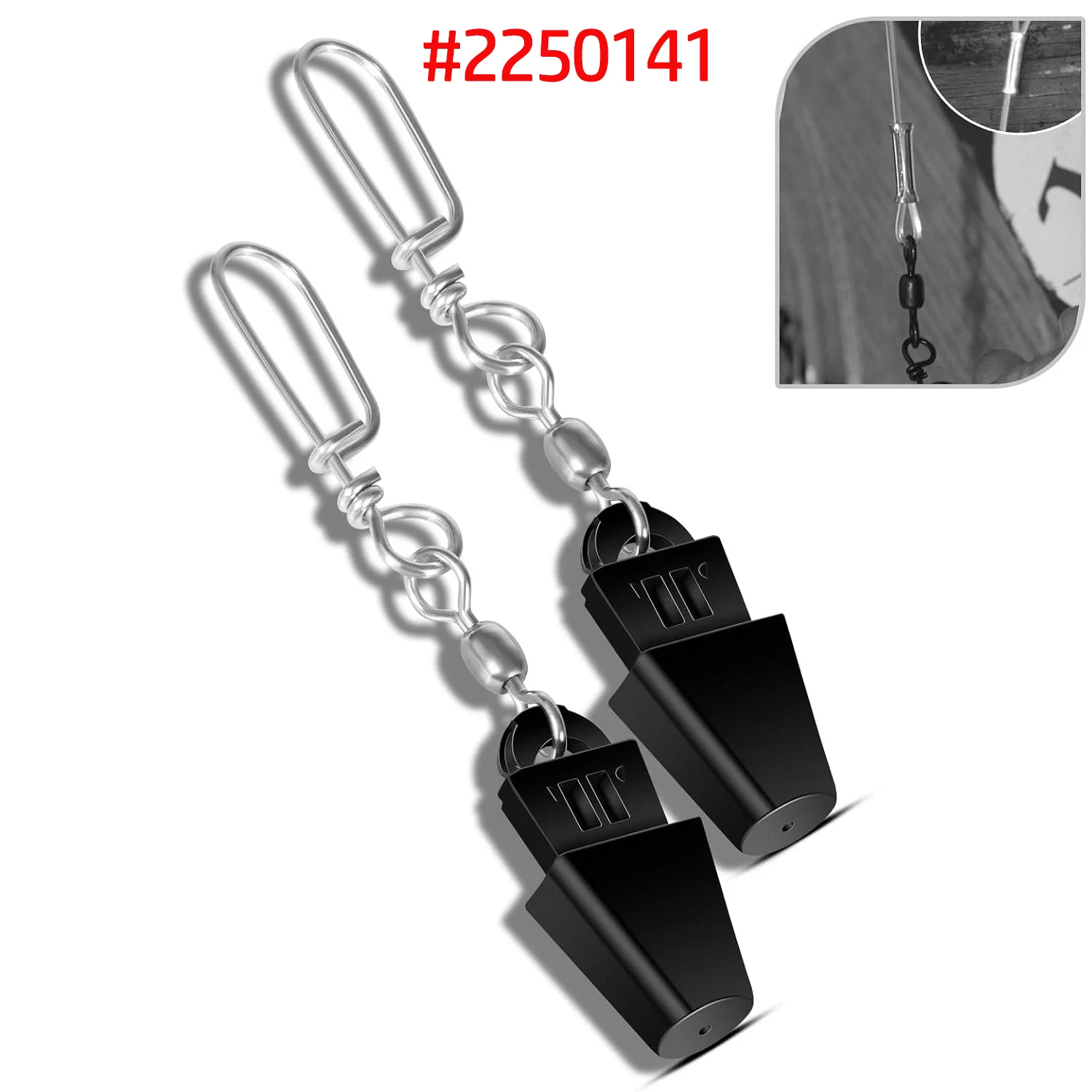 2250141-ラインターミネーター-ダウンリガー-アクセサリー、キャノン-ダウンリガー-ターミナルキット-ボートフィッシング用、2個-セット-収納ケース付き