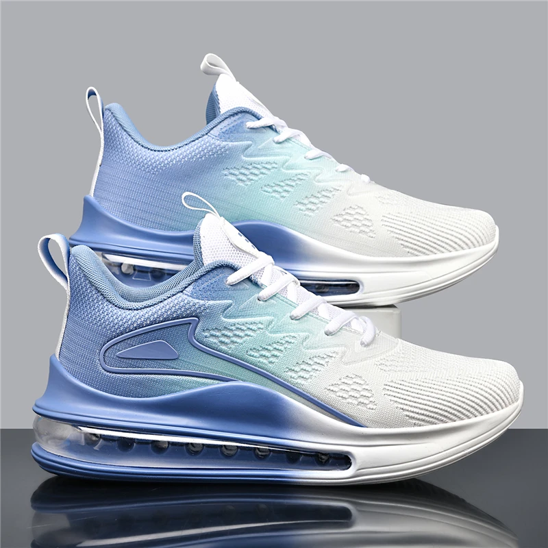 

Мужские кроссовки, повседневная спортивная обувь для мужчин, новинка 2025 года, дизайн, кроссовки на воздушной подушке, дышащие вязаные кроссовки для мужчин, кроссовки