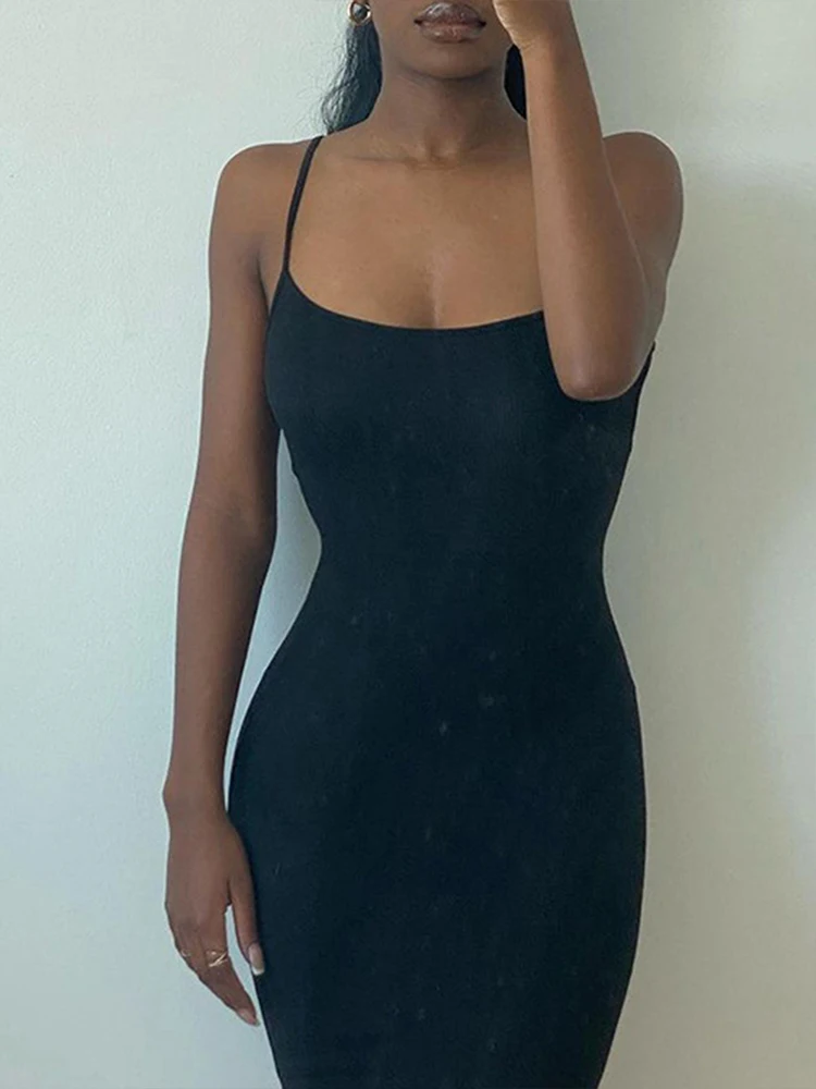 Sexy Black Maxi Dress For Women Casual Bodycon Solid A-LINE Dress Slim Streetwear Clubwear Fashion Elegant Party Female Dresses