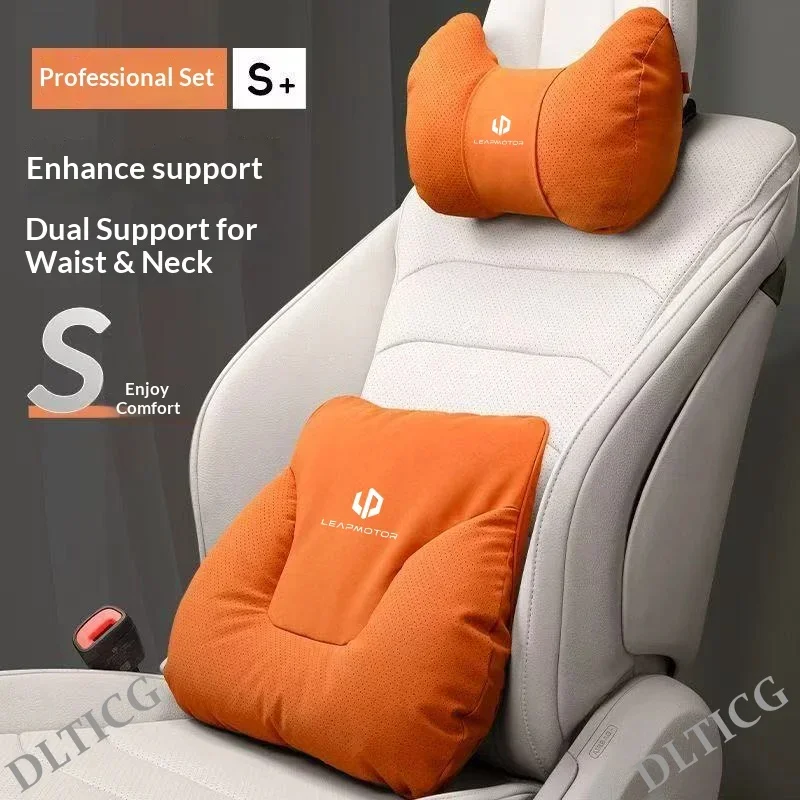 For Leapmotor B10 C10 C11 C16 C01 T03 B01 S01 Car Headrest Neck Support Seat Lumbar Cushion Soft Neck Pillow Auto Accessories