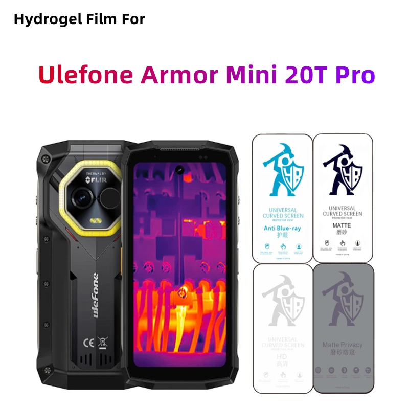 

2pcs Matte Hydrogel Film For Ulefone Armor Mini 20T Pro HD Screen Protector For Ulefone Armor Mini 20Tpro Eye Care Anti Spy Film