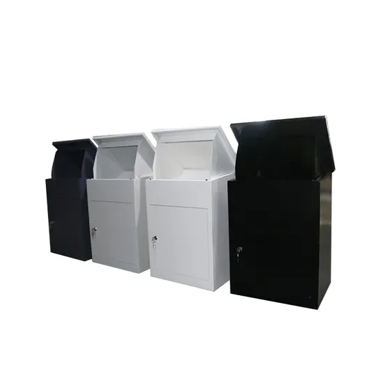 Outdoor Smart Safety Stainless Metal Post Residential Home Packages Parcel Letter Mail Drop Delivery Box