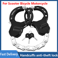 Handcuffs Anti-Theft Lock For Electric Scooter Bicycles  Motorcycle Bike Heavy Duty Security Lock Accessories