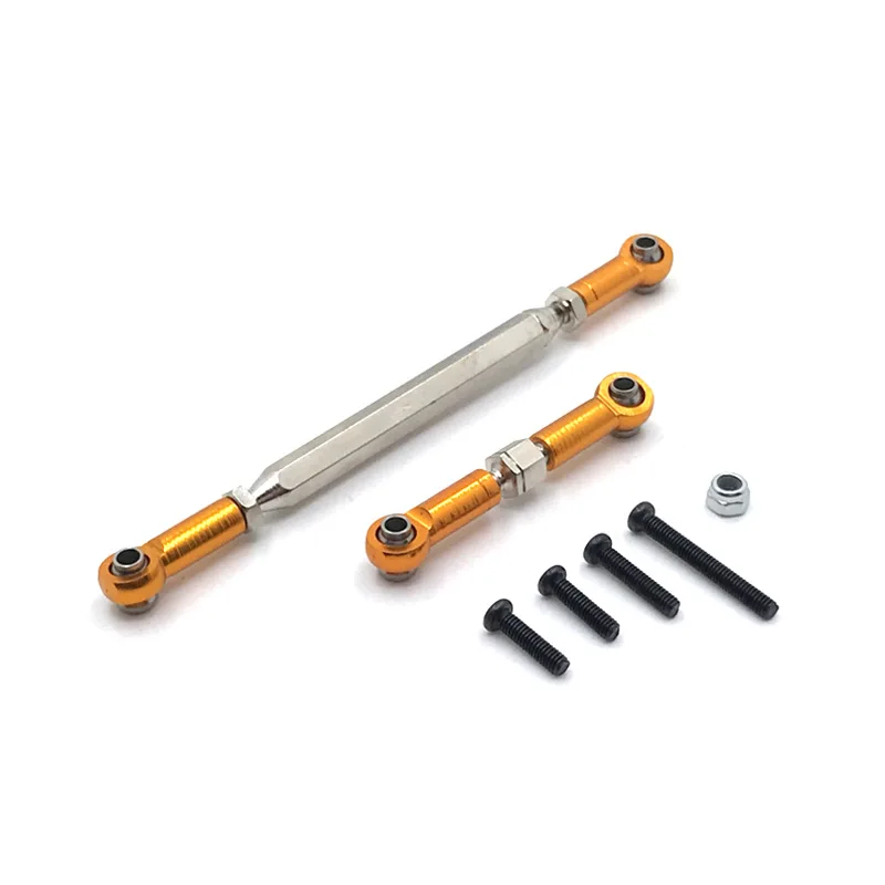 Metal Adjustable Steering Linkage Servo Link Pull Rod for  MN D90 D99 MN-90 FJ-45 1/12 RC Car Crawler