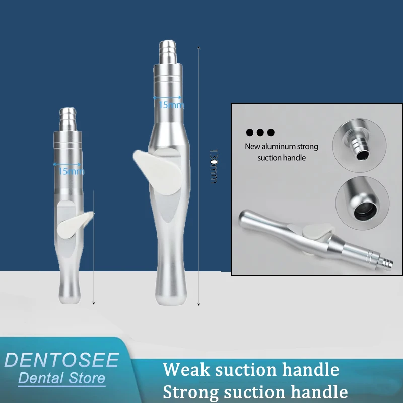 

Стоматологический наконечник выталкивателя слюны, короткий тижденный, прочный дизайн, с высоким всасывающим клапаном и адаптером включения/выключения