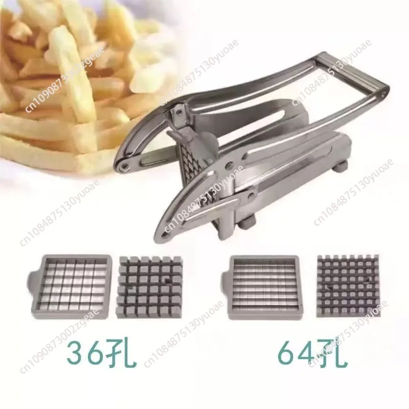 Stainless Steel French Fry Cutter - ManualPotatoSlicer for HomeUseMulti-FunctionalVegetableCutter for Cucumber Carrot