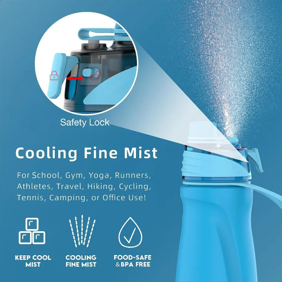 زجاجة حرارية من الفولاذ المقاوم للصدأ معزولة 24 أونصة 2 في 1 للاستخدام الرياضي للمشروبات الباردة الساخنة