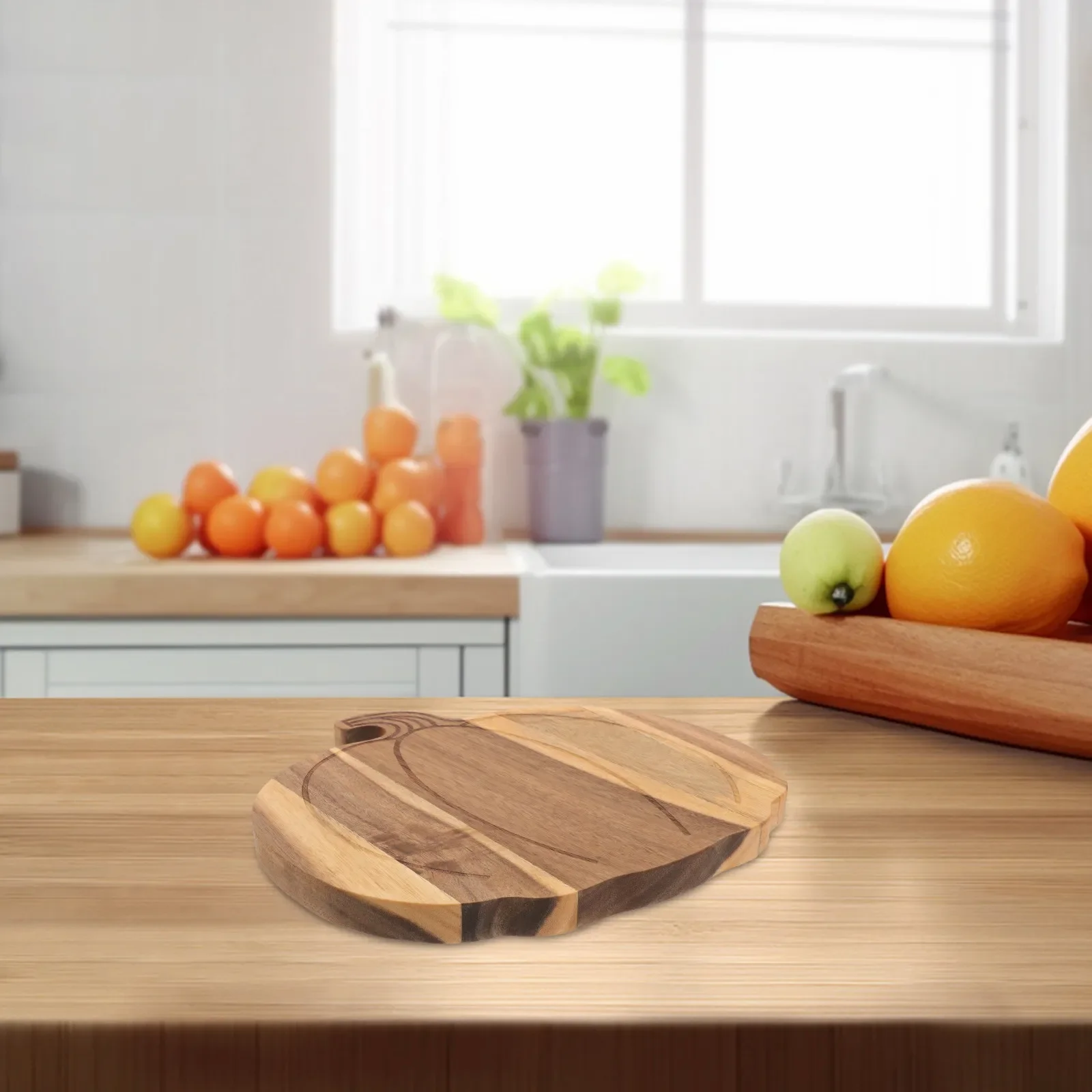Pumpkin Shaped Wood Cheese Board Halloween Charcuterie Board Wooden Appetizer Plates Fall Thanksgiving Party Display Kitchen Use