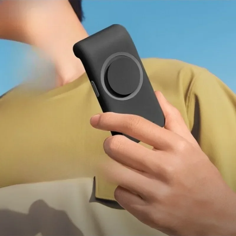 

Small fan carry-on silent handheld cooling magnetic suction handheld card powerful fan reef black