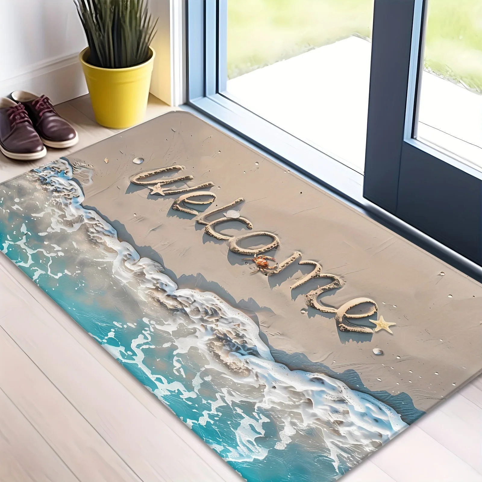1PC Wecome Charactor pattern Kitchen Rugs Non-Slip Door Mats Pop design Bedroom Rugs Bath Mat Carpet for Home Sink Laundry Decor - Image 4