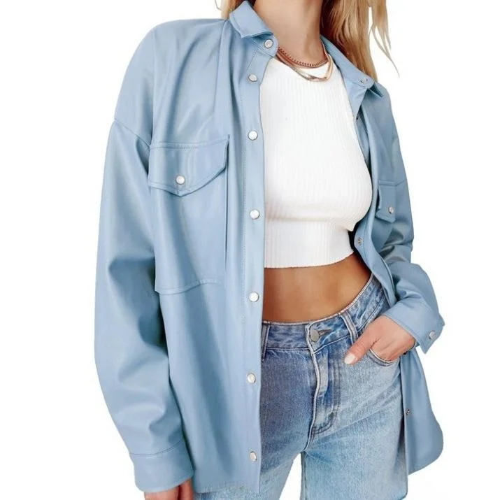 

Faion Color Loose Jaet Women's Casual irt Lapel Pet Clothing Accories No Brand Registered Trademark