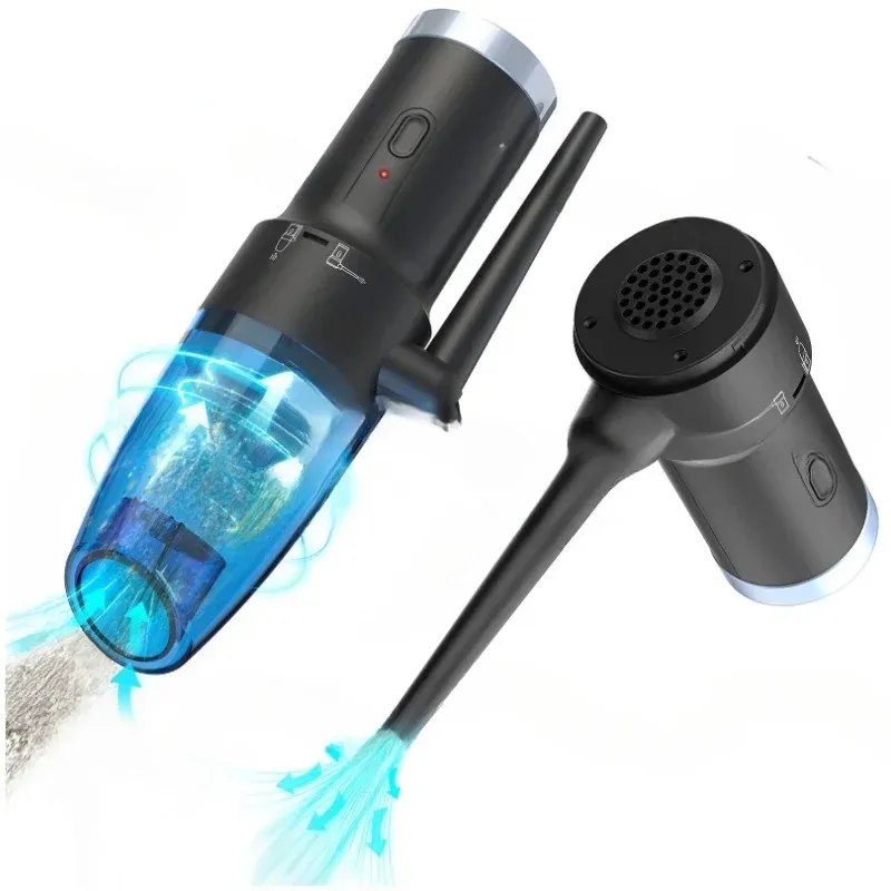 

60000RPM Car Keyboard Cleaner Computer Cordless Air Duster Vacuum 2 in 1 Electric Compressed Rechargeable Air D
