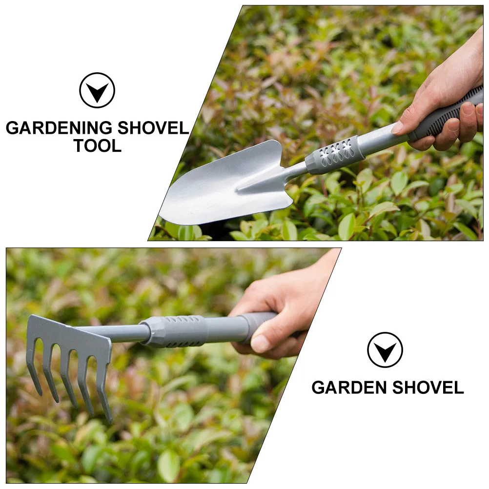 1Set Practical Gardening Shovel Kit Durable PVC Steel Handle Soil Digging Transplanting Weeding Tools Gift Garden Shovel