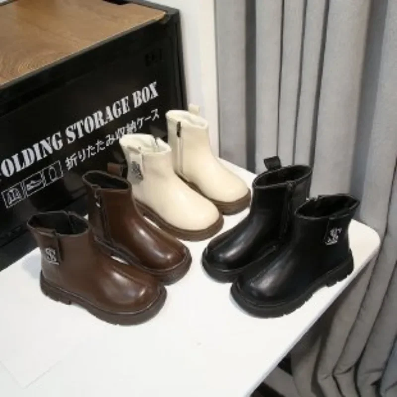 

Children's Warm Girls' Low Cut Boots 2026 Winter New British Style Soft And Anti Slip Multi Functional Fashion Boots