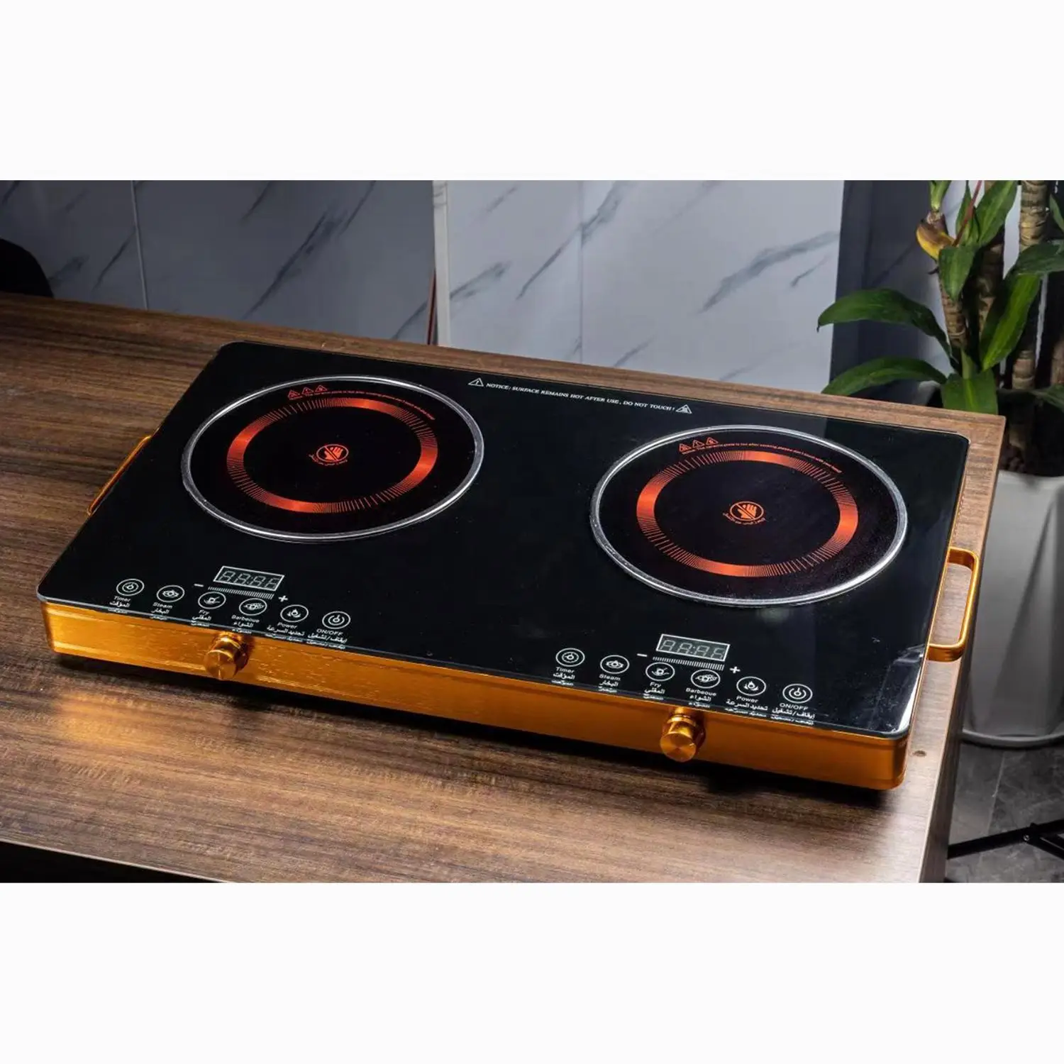 3500W Household Electric Stove Infrared Hot Plates Multifunction Digital Burner Induction Cooker Glass Ceramic Cooktop