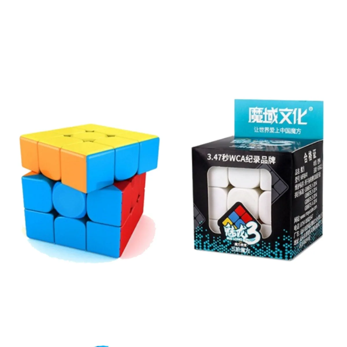 Moyu Meilong Magic Cubes 4x4 i 3x3 Professional Speed – Edukacyjne zabawki dla dzieci Fidget Cubo Magico Puzzle antystresowe Prezent