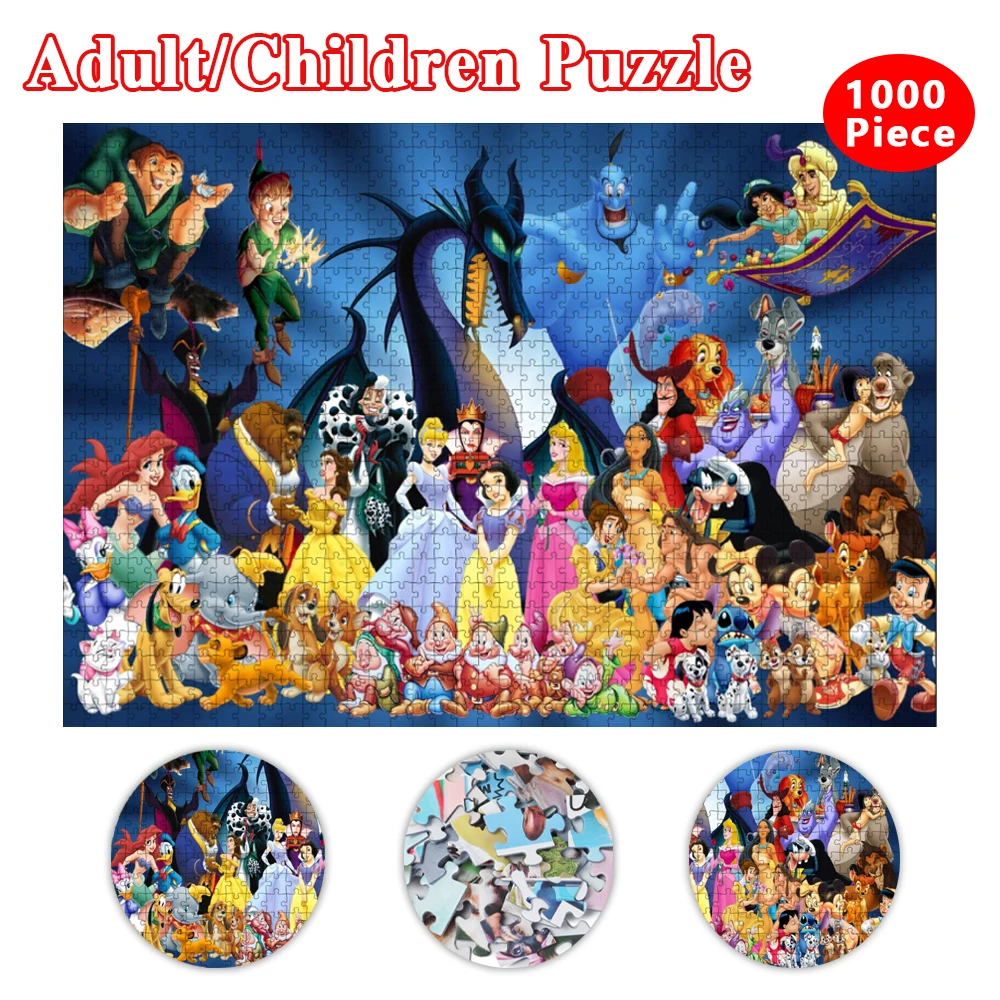 

Disney Snow White Jigsaw Puzzles 1000 Pieces Puzzle Lilo & Stitch Puzzles for Adults Puzzle Toys Kids Children Educational Toys