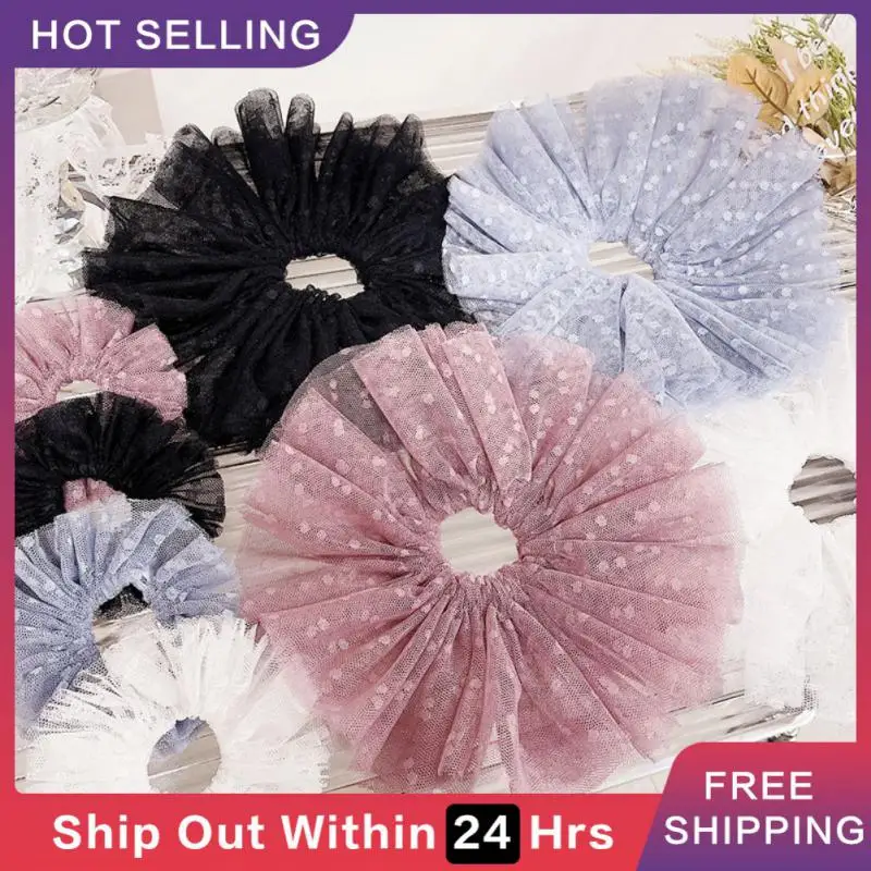 

Elegant Lace Large Scrunchies Ropes Elastic Hair Bands Ponytail Holder For Women Girls Headband Scrunchies Hair Accessories