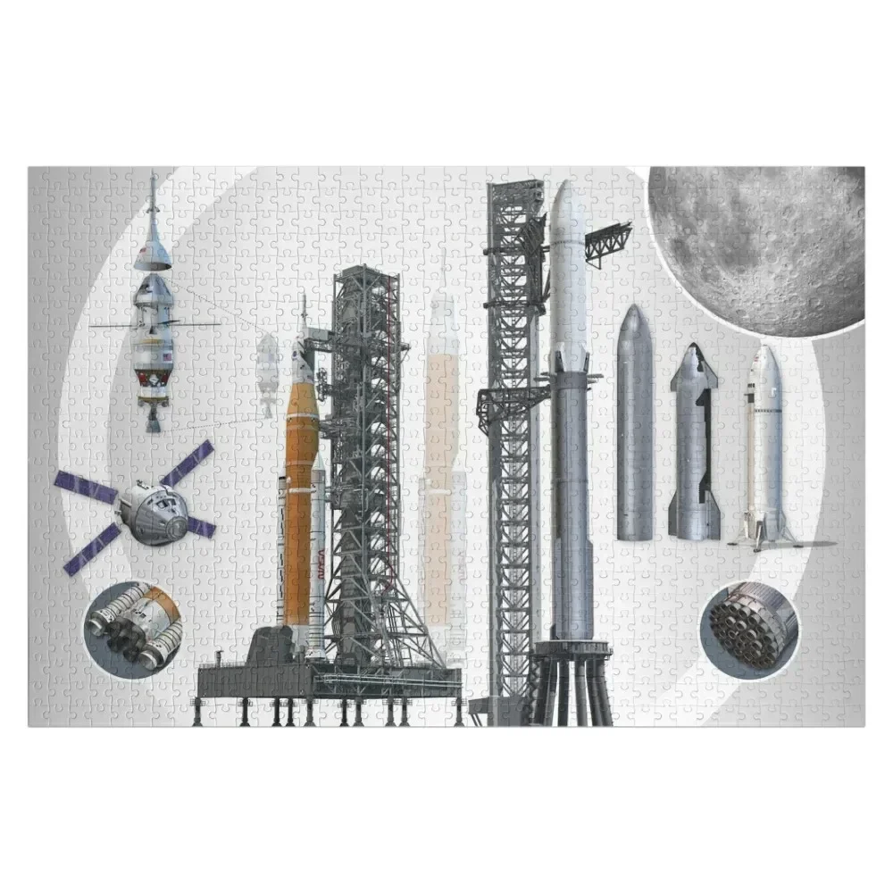 Destination Moon: The Artemis rockets that will get us there Jigsaw Puzzle Baby Toy Personalised Game Children Puzzle