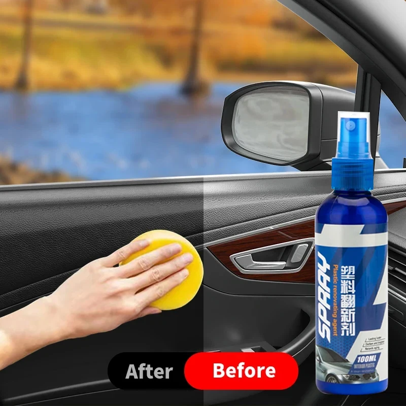 Automotive Plastic Restorer Restore Black Gloss AIVC Leather Polish Automotive Polishing and Restoration Coating Refresher