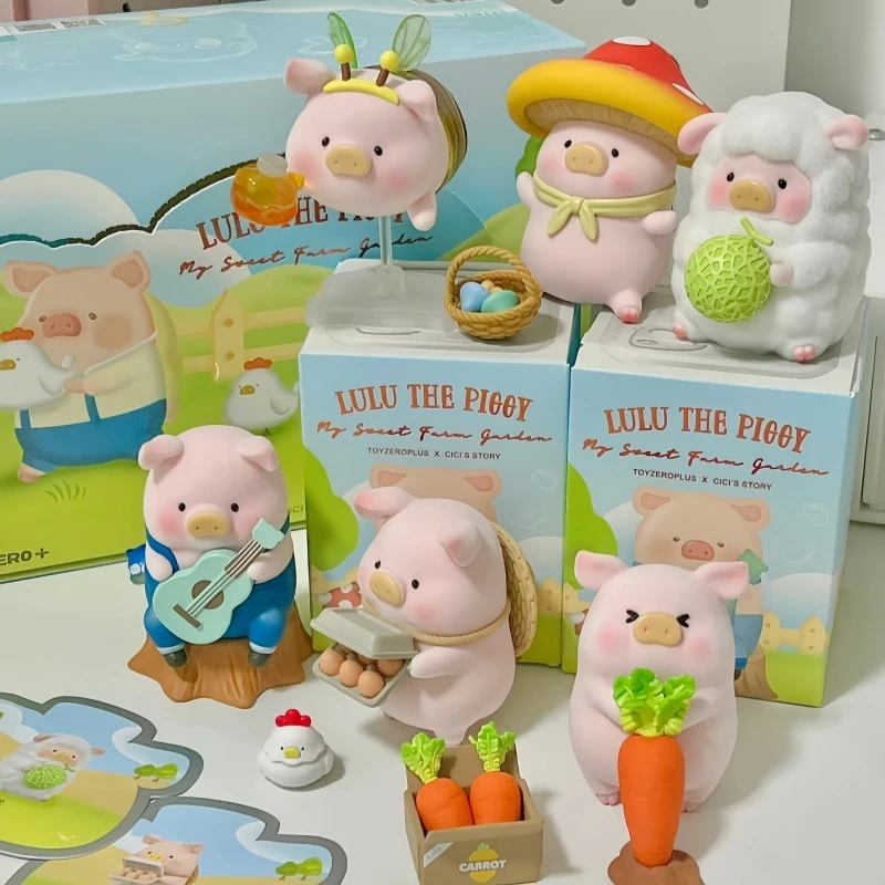 

Hot Sale Lulu The Piggy Farm Series Mystery Box Blind Box Cute Pig Farmer Pig Doll Desktop Ornaments Girl Birthday Gift In Stock