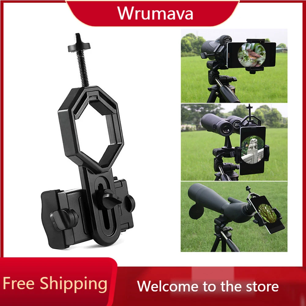 

Universal Cell Phone Adapter Clip Mount Binocular Monocular Spotting Scope Telescope Phone Holder Support Eyepiece