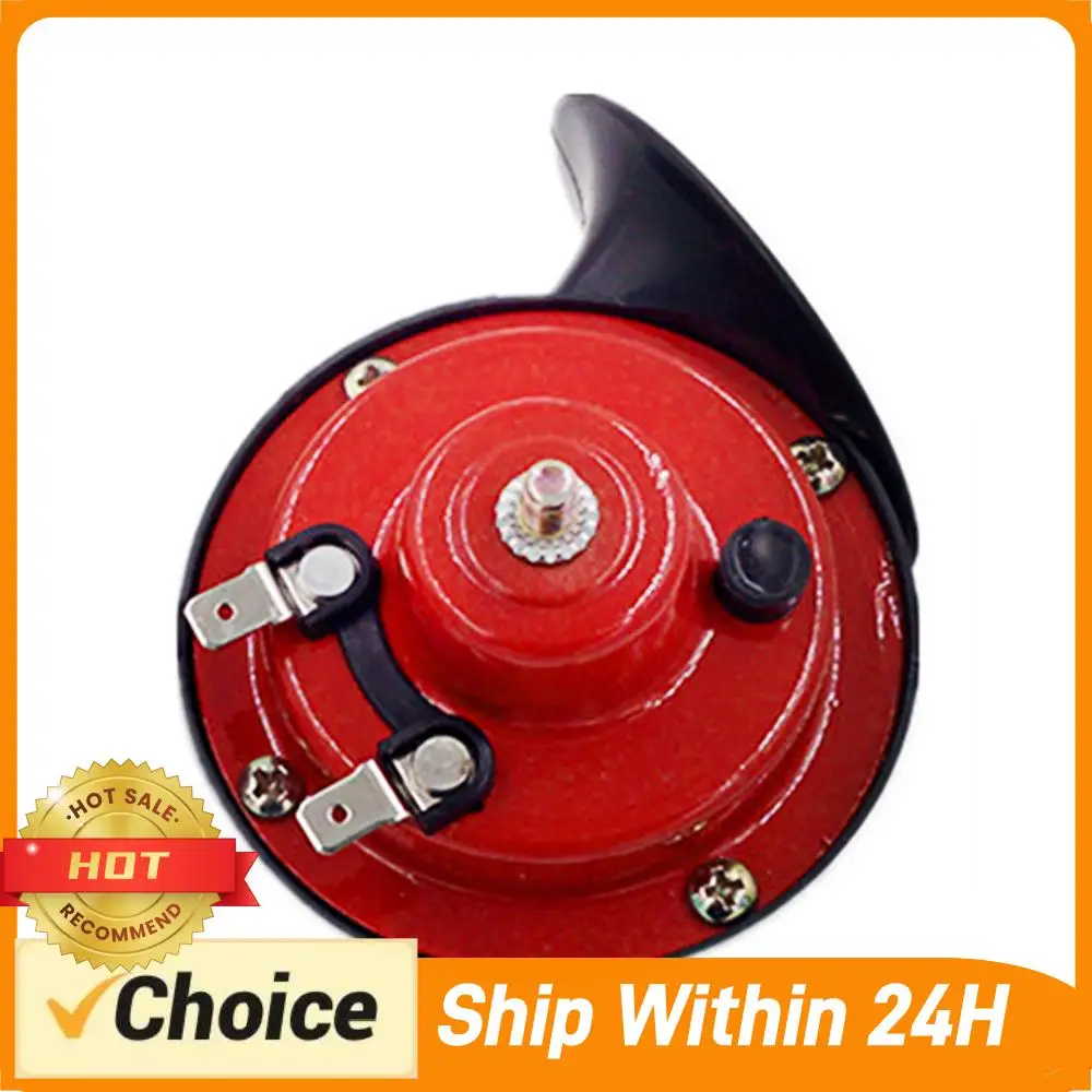

12V Electric Snail Horn Waterproof Snail Sound Horn Dual Tone Train Horn Car Warning Loudspeaker for Truck Automobile Motorcycle
