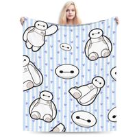 Big Hero 6 Baymax Blankets Coral Fleece Plush  Winter   Multifunction Super Warm Throw Blankets for Home Office Bedspreads