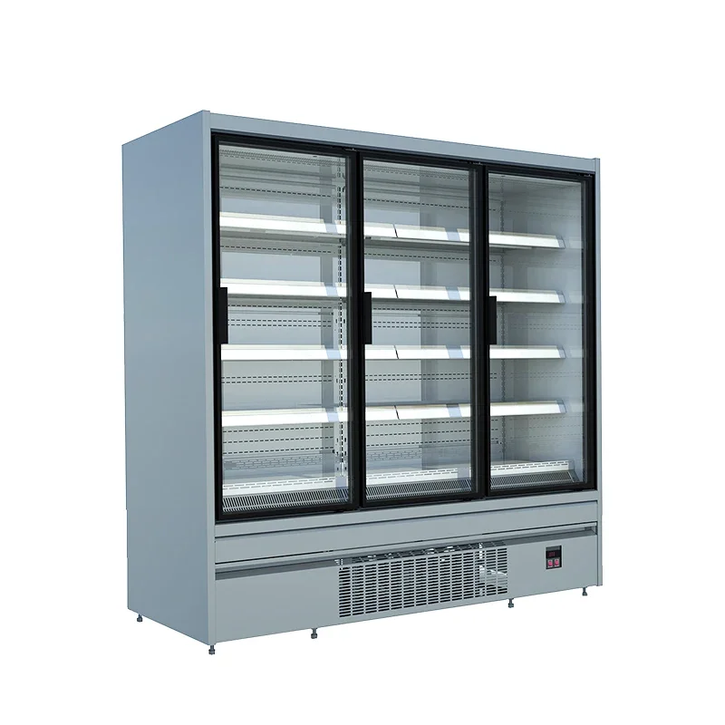 

Manufacturer Supply Commercial Supermarket Open Cooler for Sales Storage Vertical Display Refrigerator