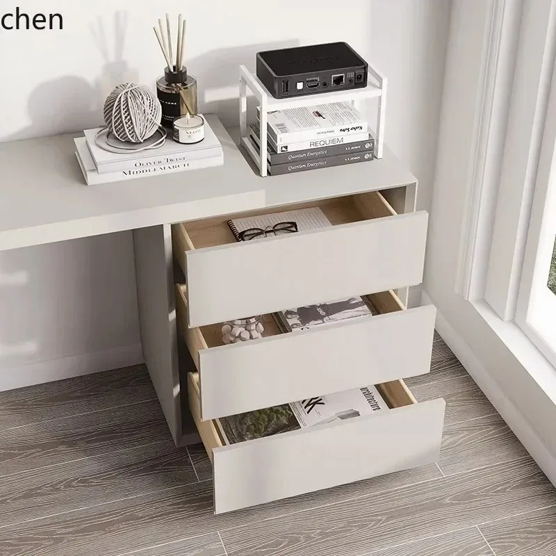 GZ-17  Painted Desk and Dressing Table Integrated Simple Chest of Drawers Extendable Makeup Table
